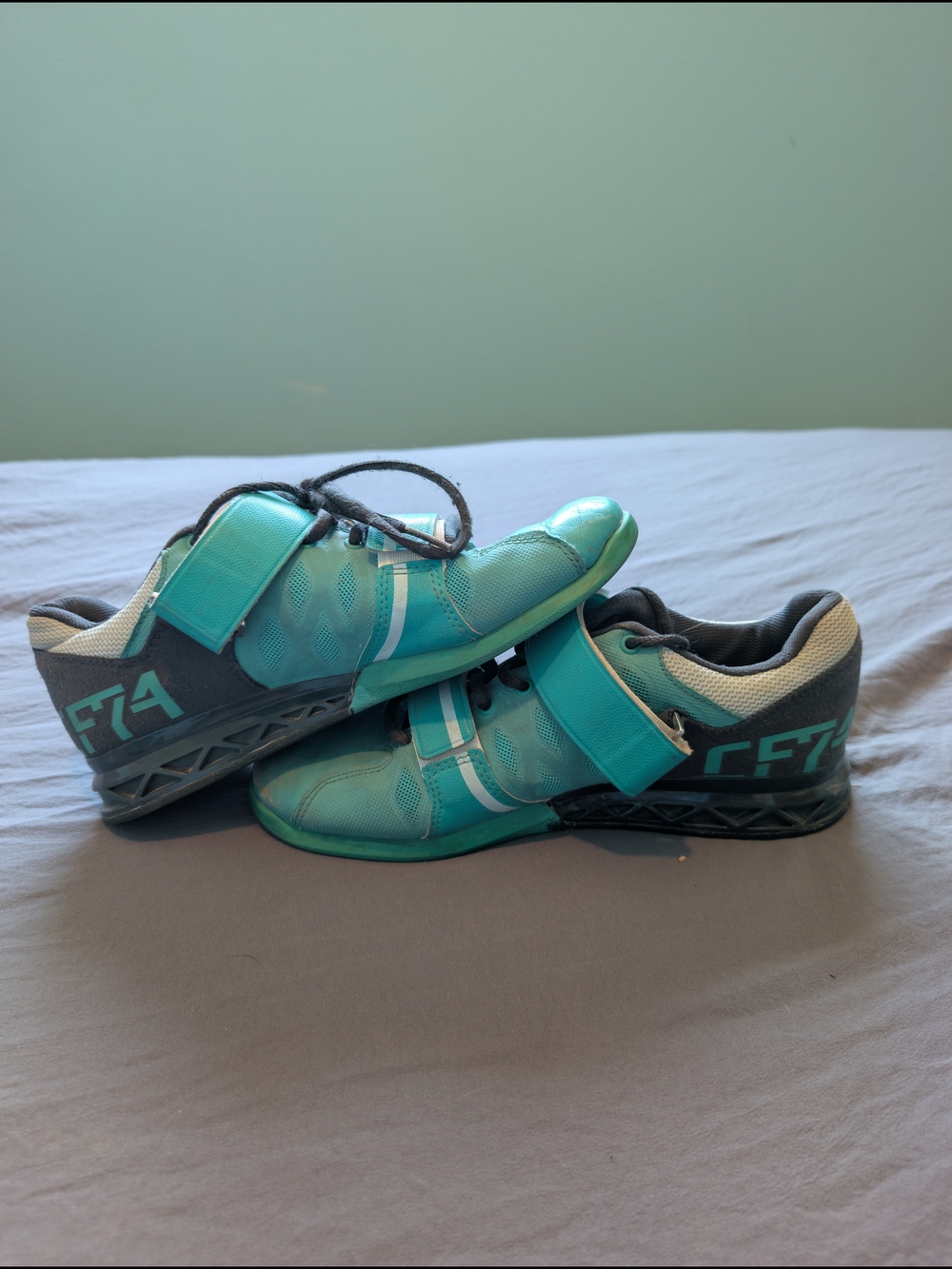 Reebok CrossFit Lifters Teal Weightlifting Shoes